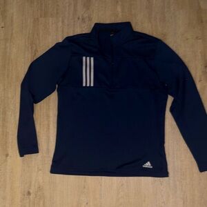 Adidas Dark Blue Quarter-Zip Top